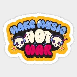 Make Art not War Sticker